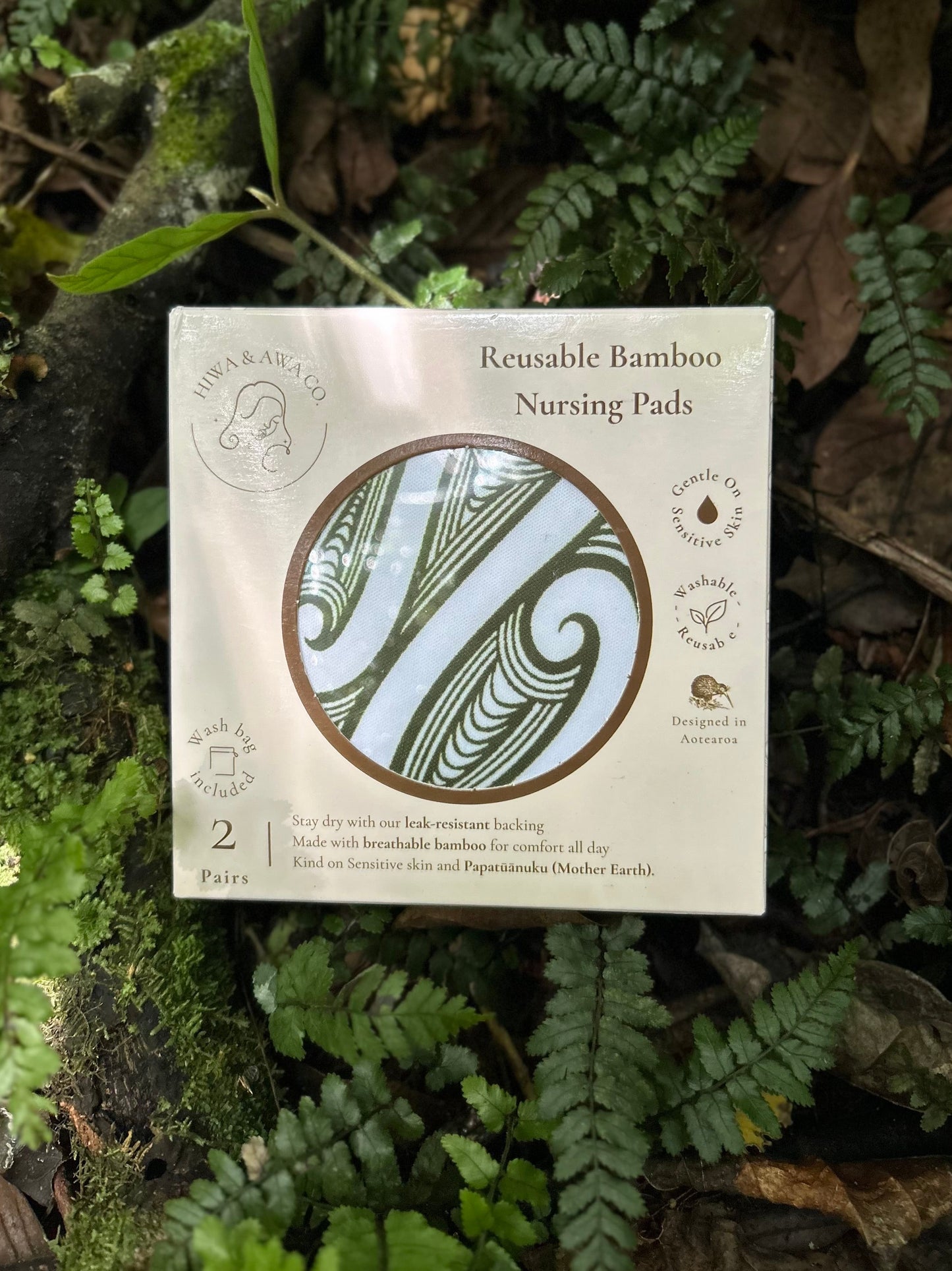 Reusable Bamboo Nursing Pads - Pounamu