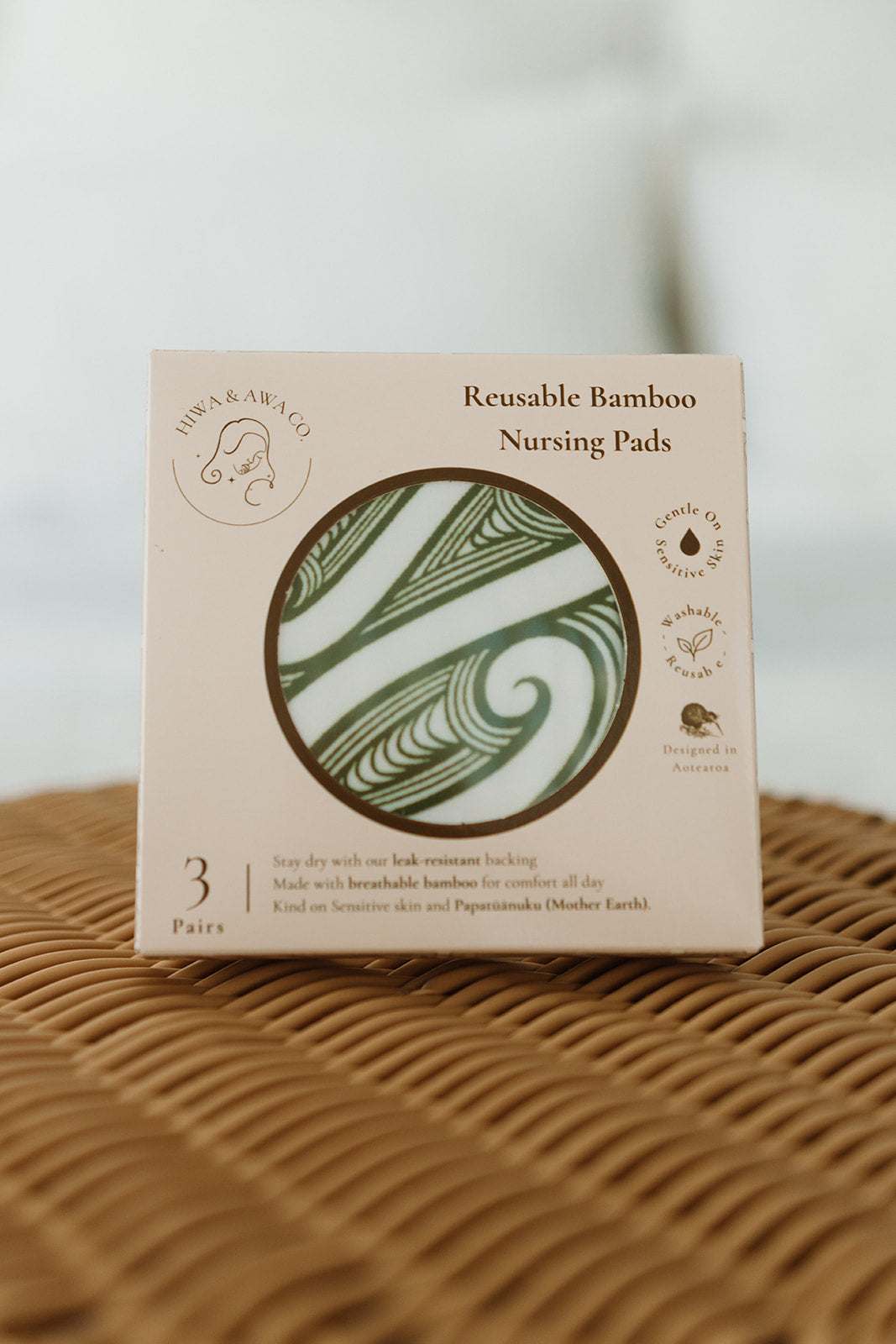 Reusable Bamboo Nursing Pads - Pounamu