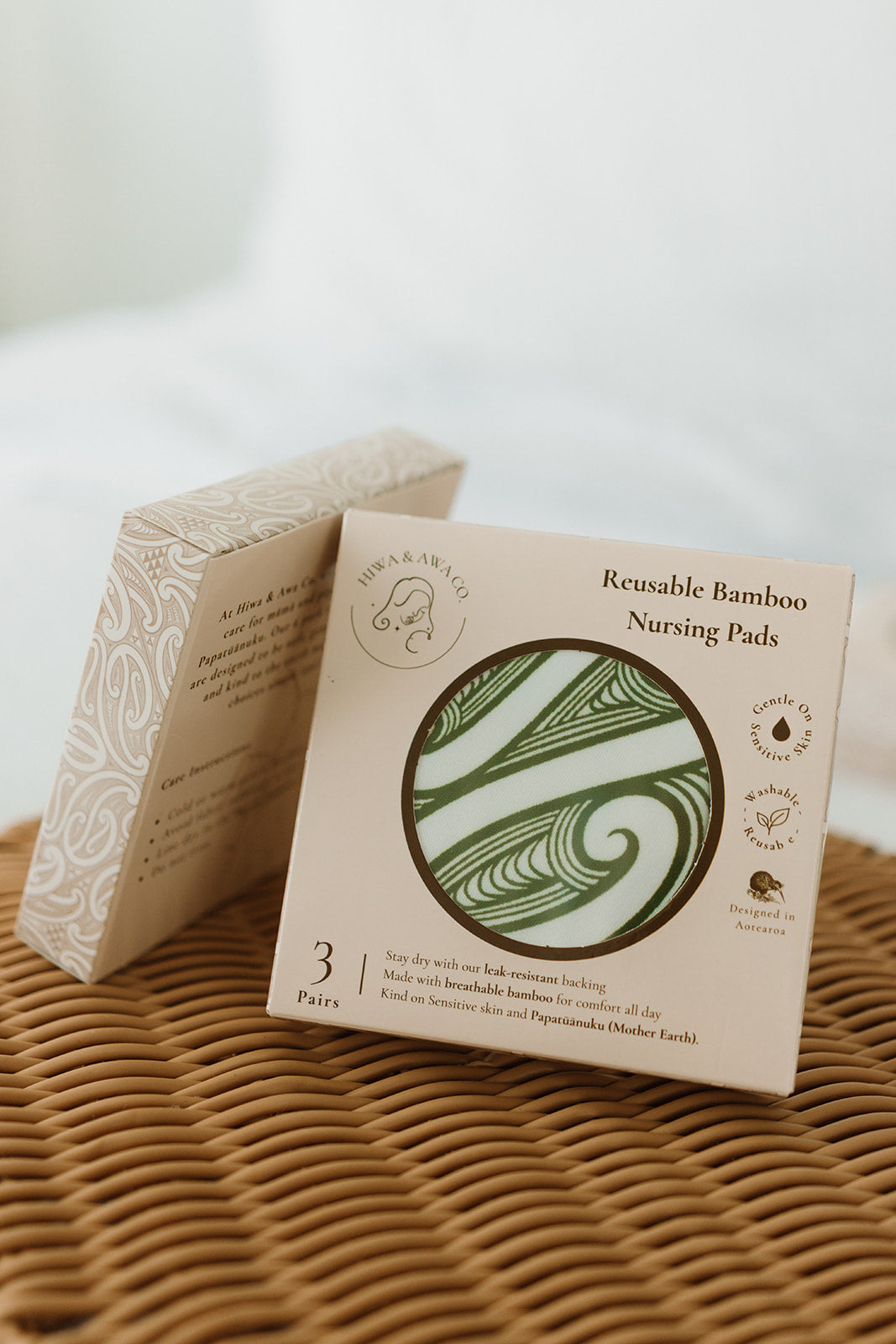 Reusable Bamboo Nursing Pads - Pounamu