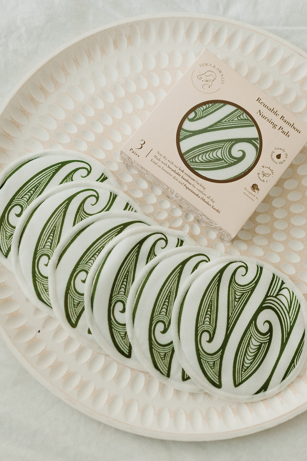 Reusable Bamboo Nursing Pads - Pounamu